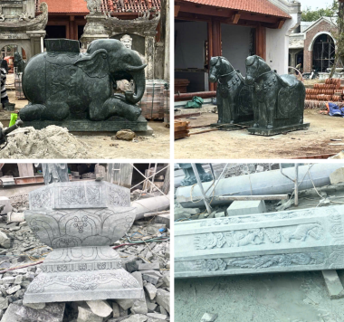 ĐÁ MỸ NGHỆ NHẬT HÀ THI CÔNG ĐỀN THỜ LÊ ĐỨC TUY: TUYỆT TÁC ĐÁ TẠI DI TÍCH QUỐC GIA