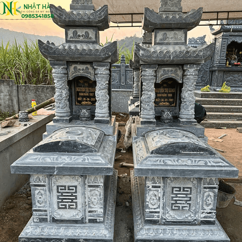 thi công mộ đá